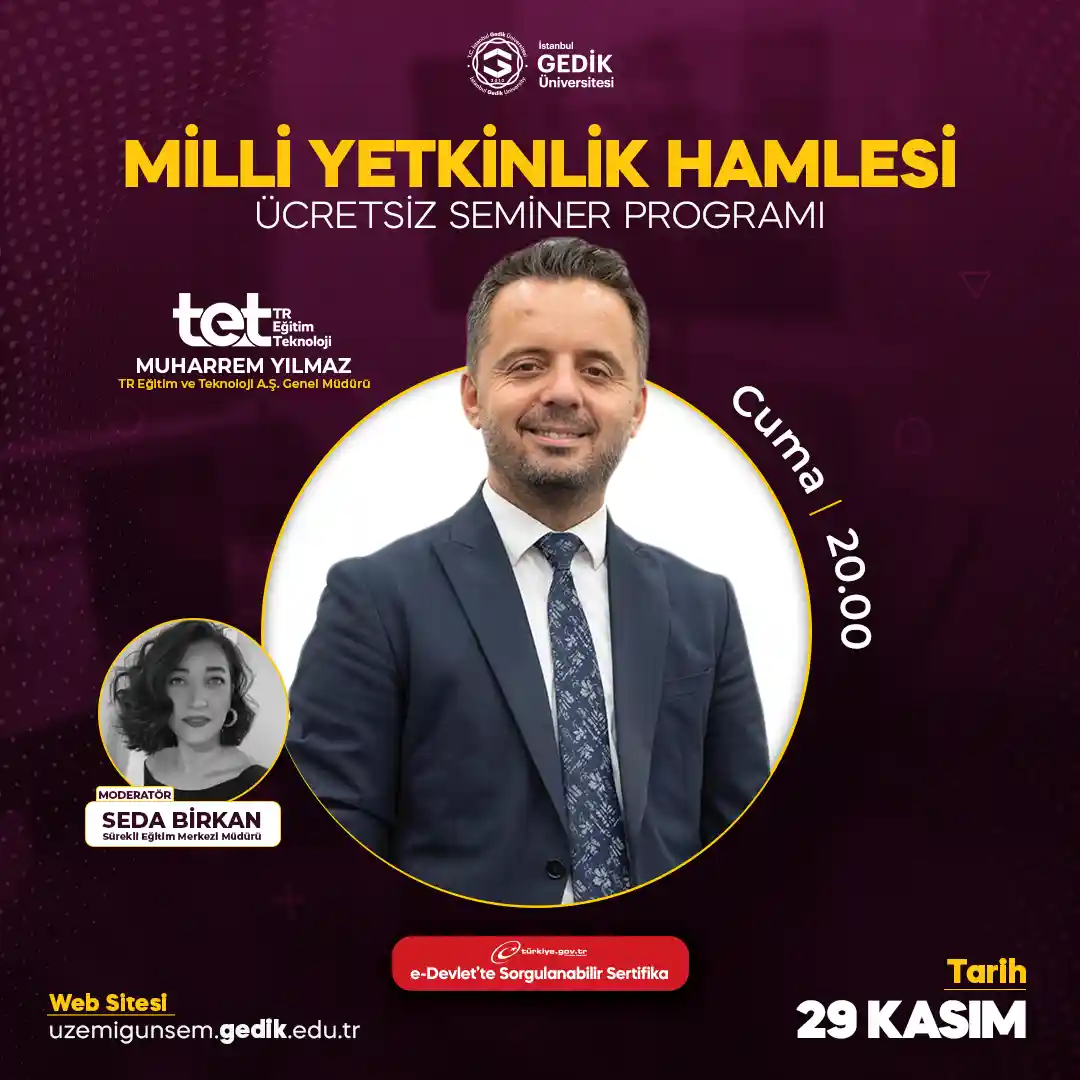 Milli Yetkinlik Hamlesi Seminer Programı